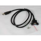 USB 3.0 Panel Mount Cable Single Port Bulkhead Cable Male-Female 3Ft