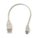 USB Camera Cable MINI-B 5-Wire 12IN Beige 1FT