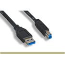 USB 3.0 SuperSpeed Cable A-B 15FT Black